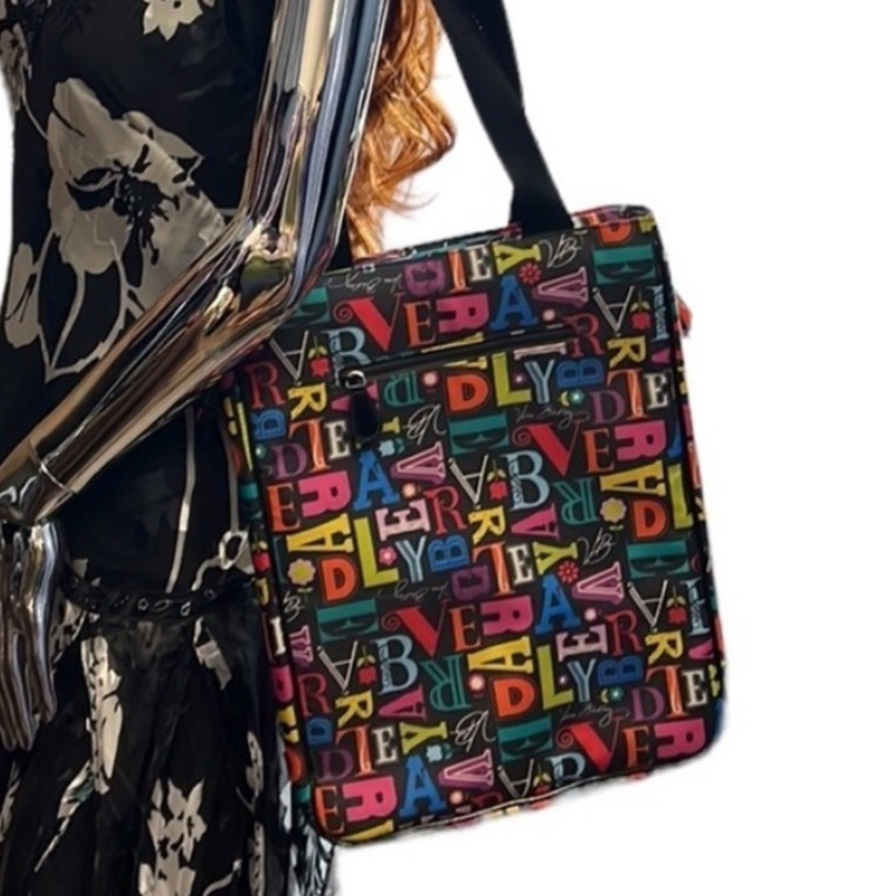 Vera Bradley Laptop Travel Tote from A to Vera Frill Computer Bag New Colorful